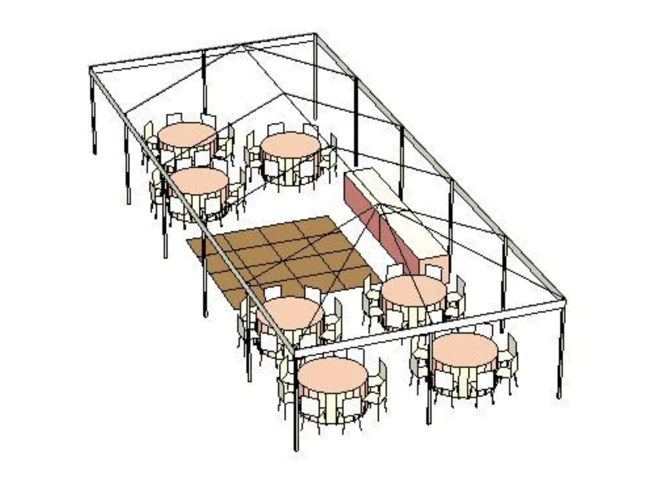 20x50 High Peak Graduation Package 