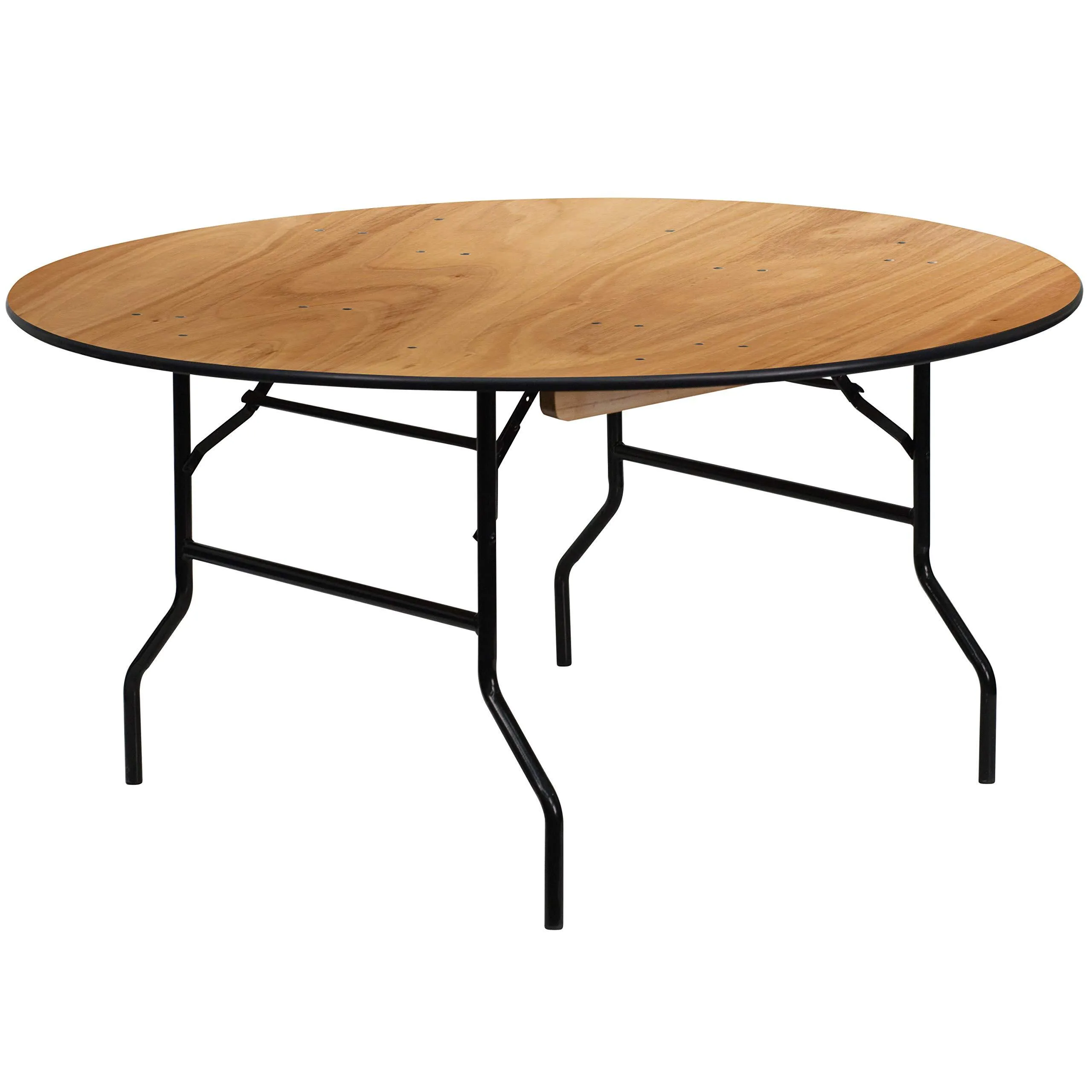 5' wooden round table 