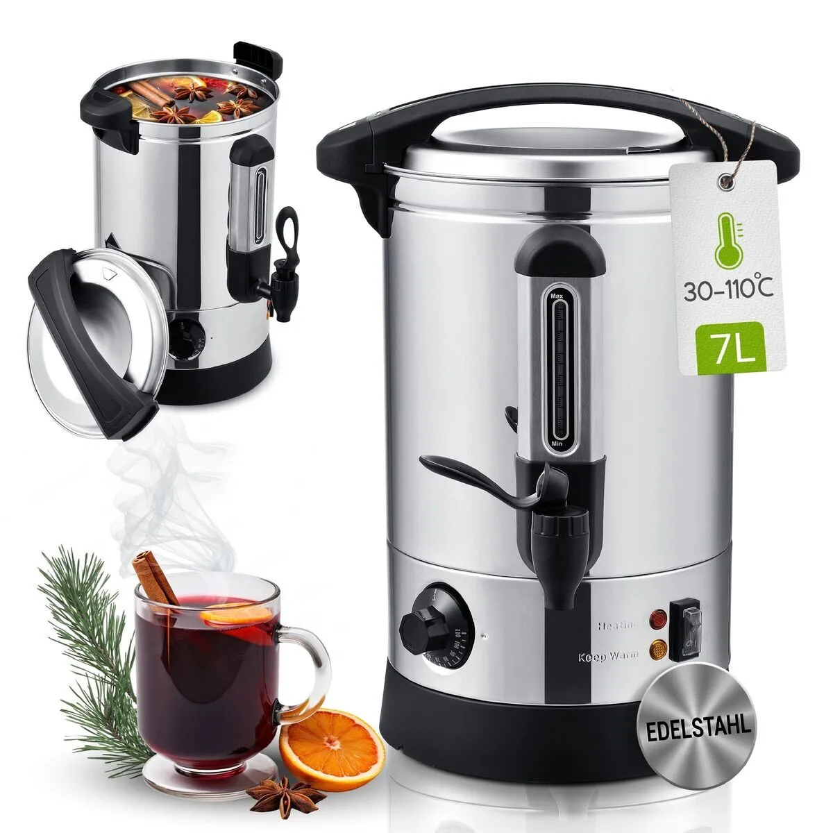 Kaffeemaschine / Thermo Pumpkanne / Heiswasserspender