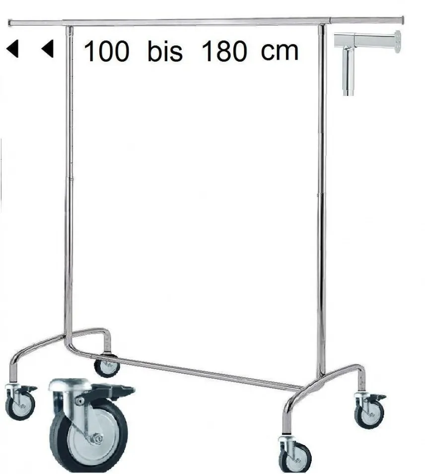 Garderobenständer mobil 100-180 cm