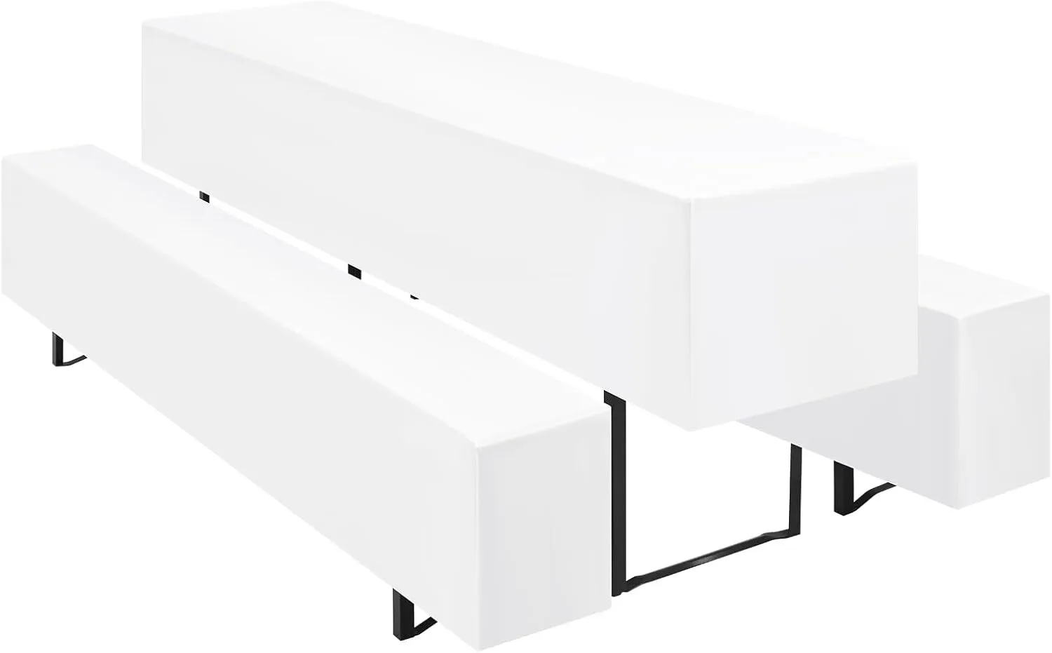 Hussen für Bierzeltgarnituren (50cm/weiß)