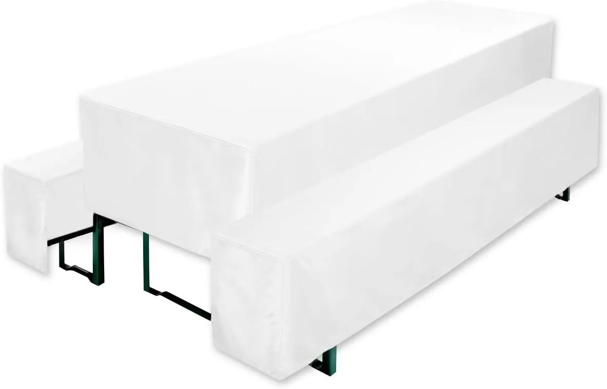 Hussen für Bierzeltgarnituren (70cm/weiß) 