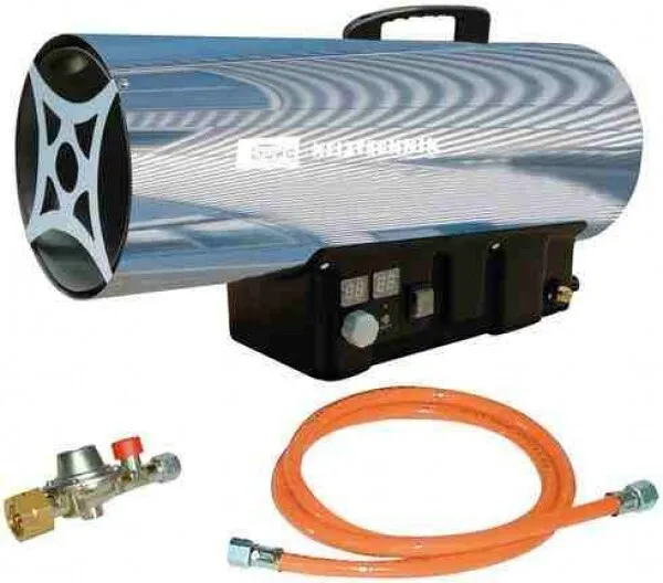 Gasheizgebläse 22-35 kW regelbar, Thermostat, selbst ein- und ausschaltend