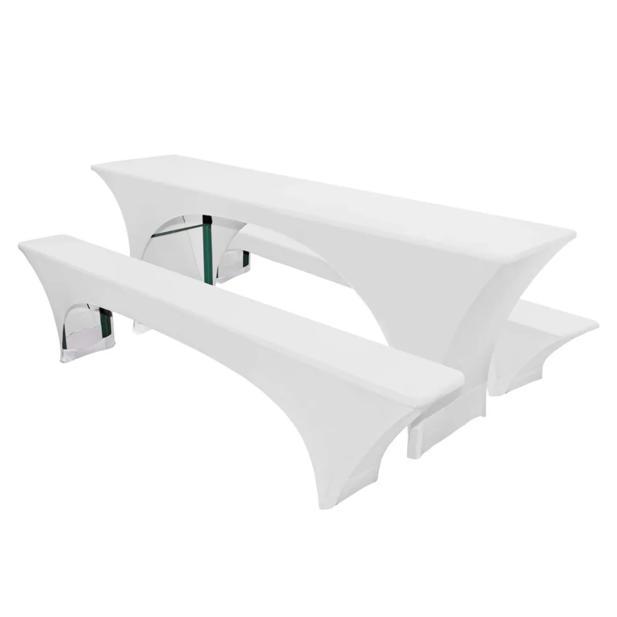 Hussen für Bierzeltgarnituren (50cm/weiß)