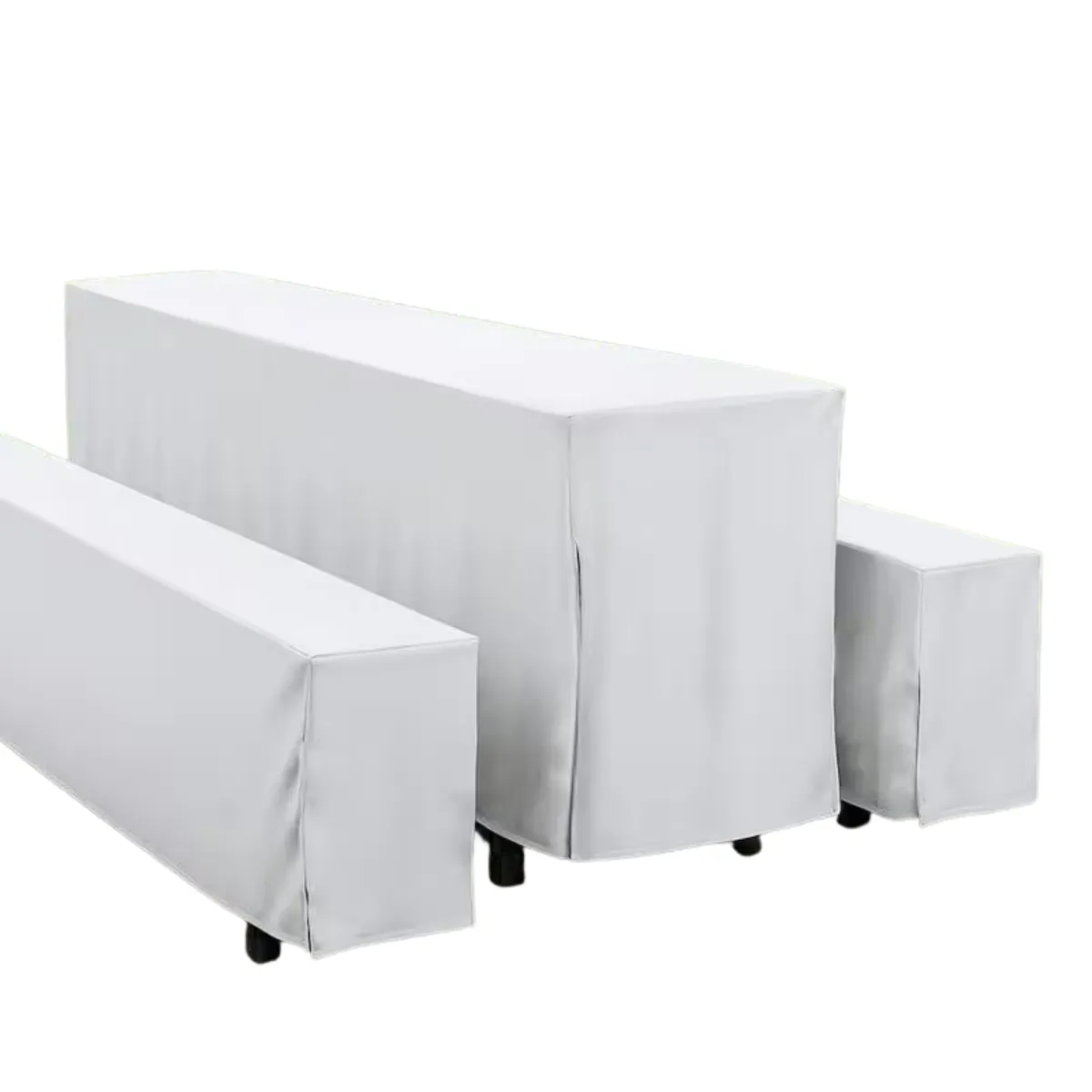 Hussen für Bierzeltgarnituren (70cm/weiß) 
