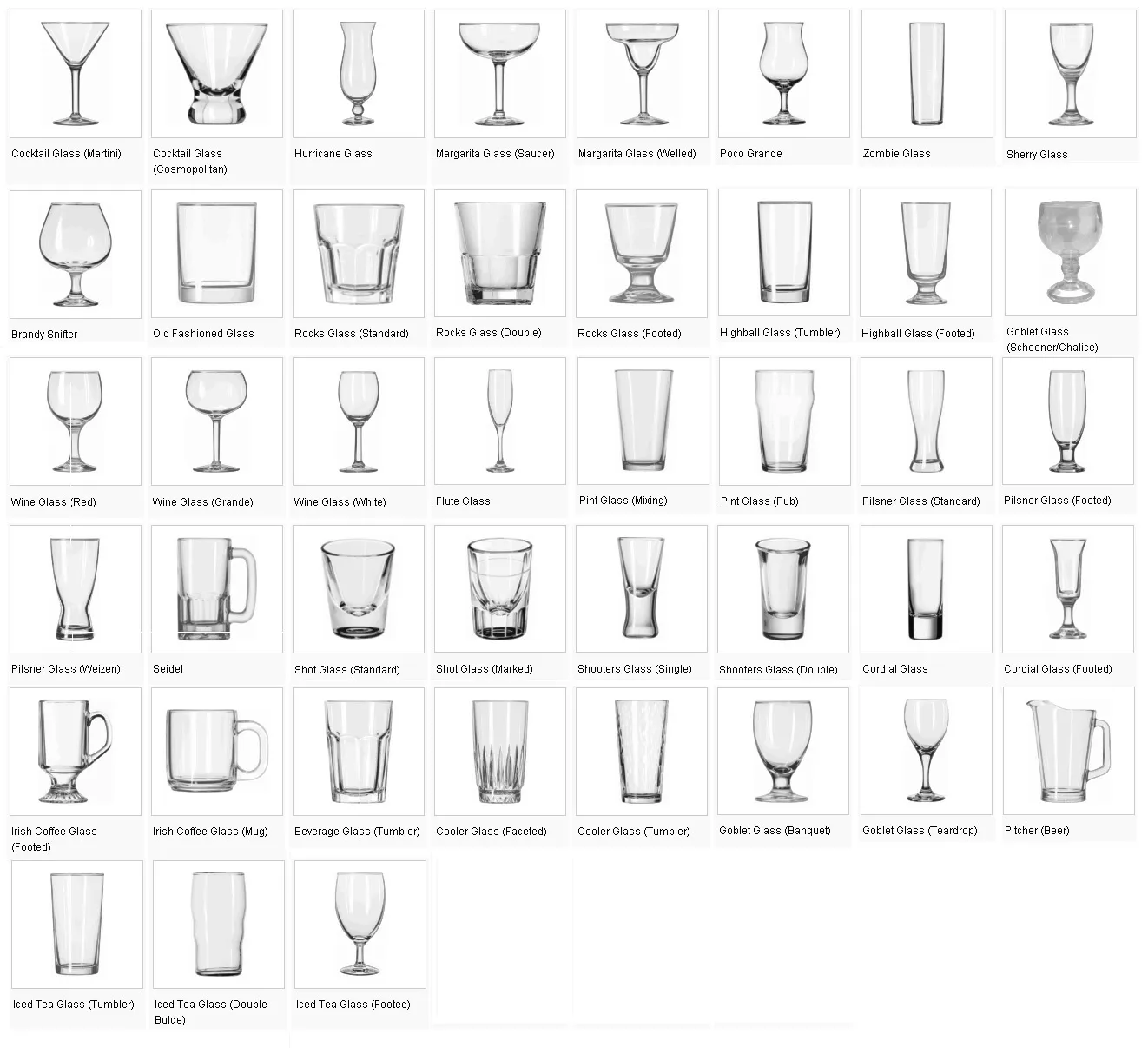 Bar Glasses