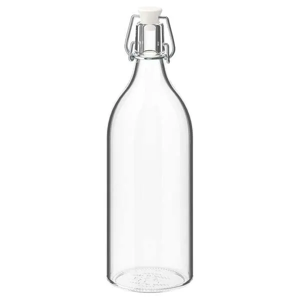 Glass Water Bottle With Lid