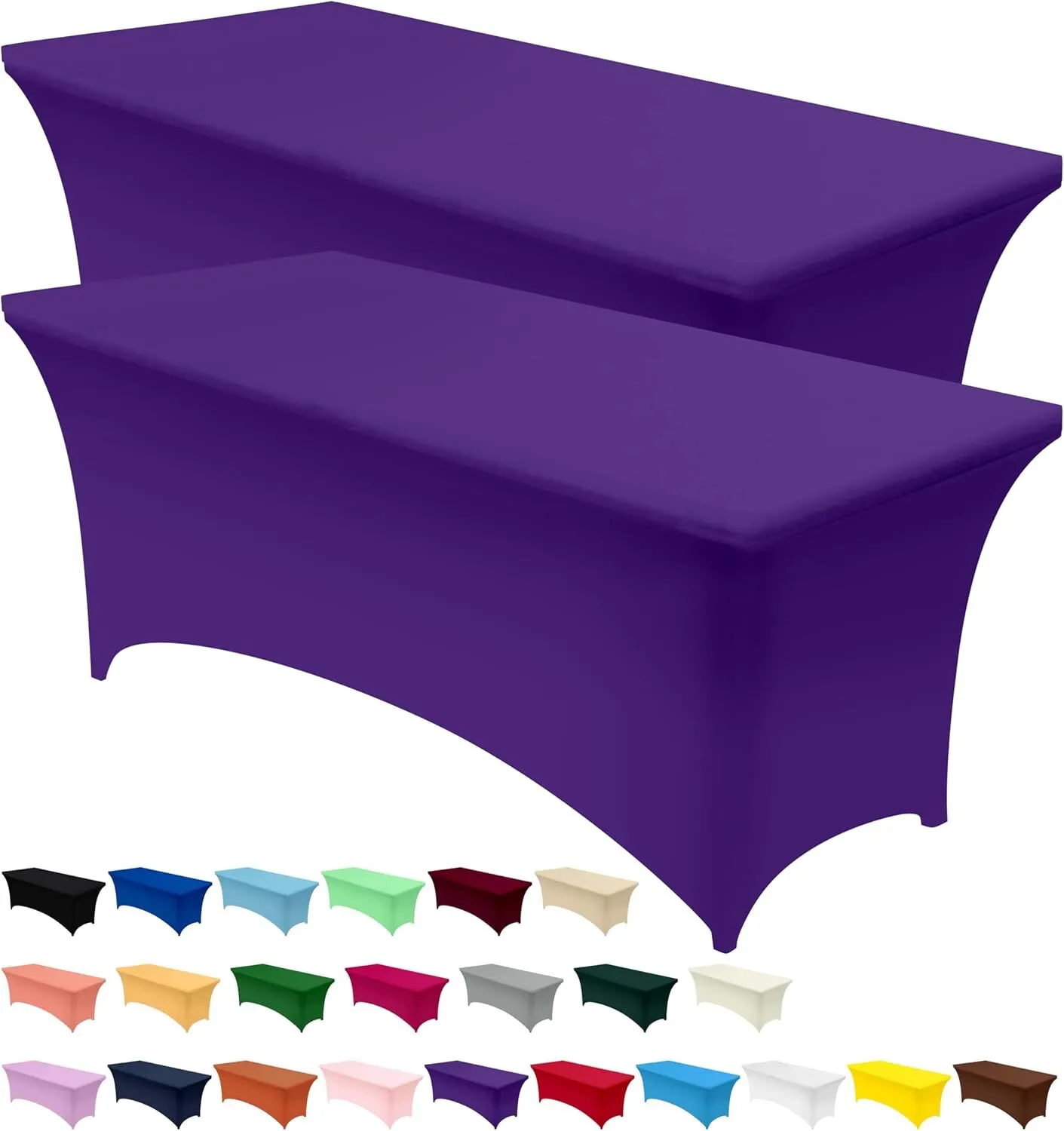 Stretch Trestle Table Cover (Purple) - 6ft only
