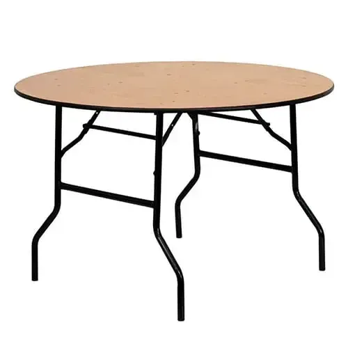 Wooden Round Table (5ft) - Seats 8