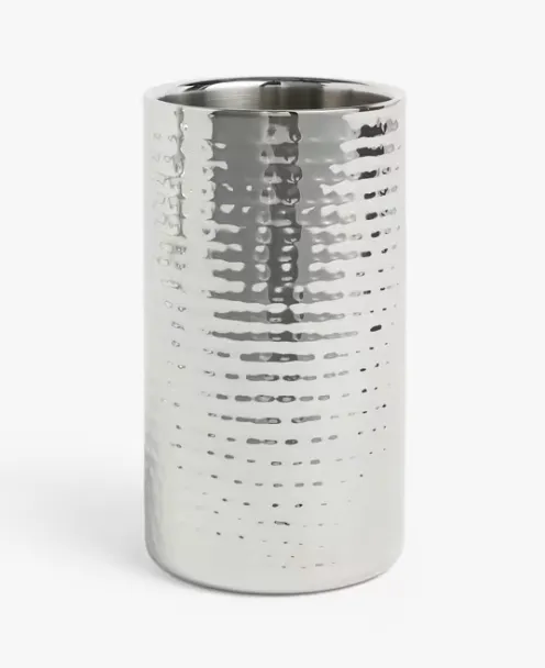 Wine Bottle Cooler (Hammered S/Steel)