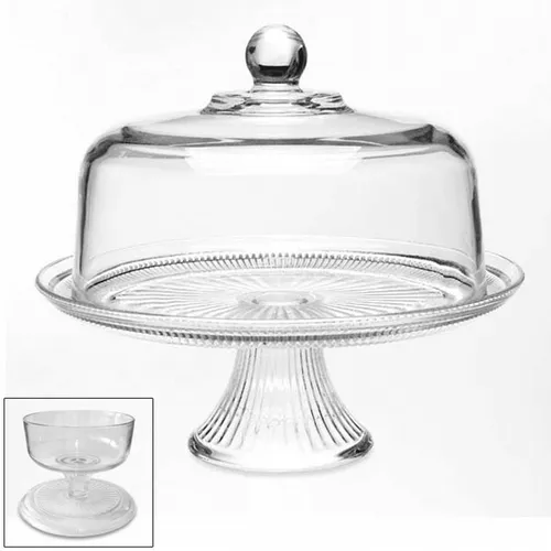 Cake Stand Pedestal (12" Glass)