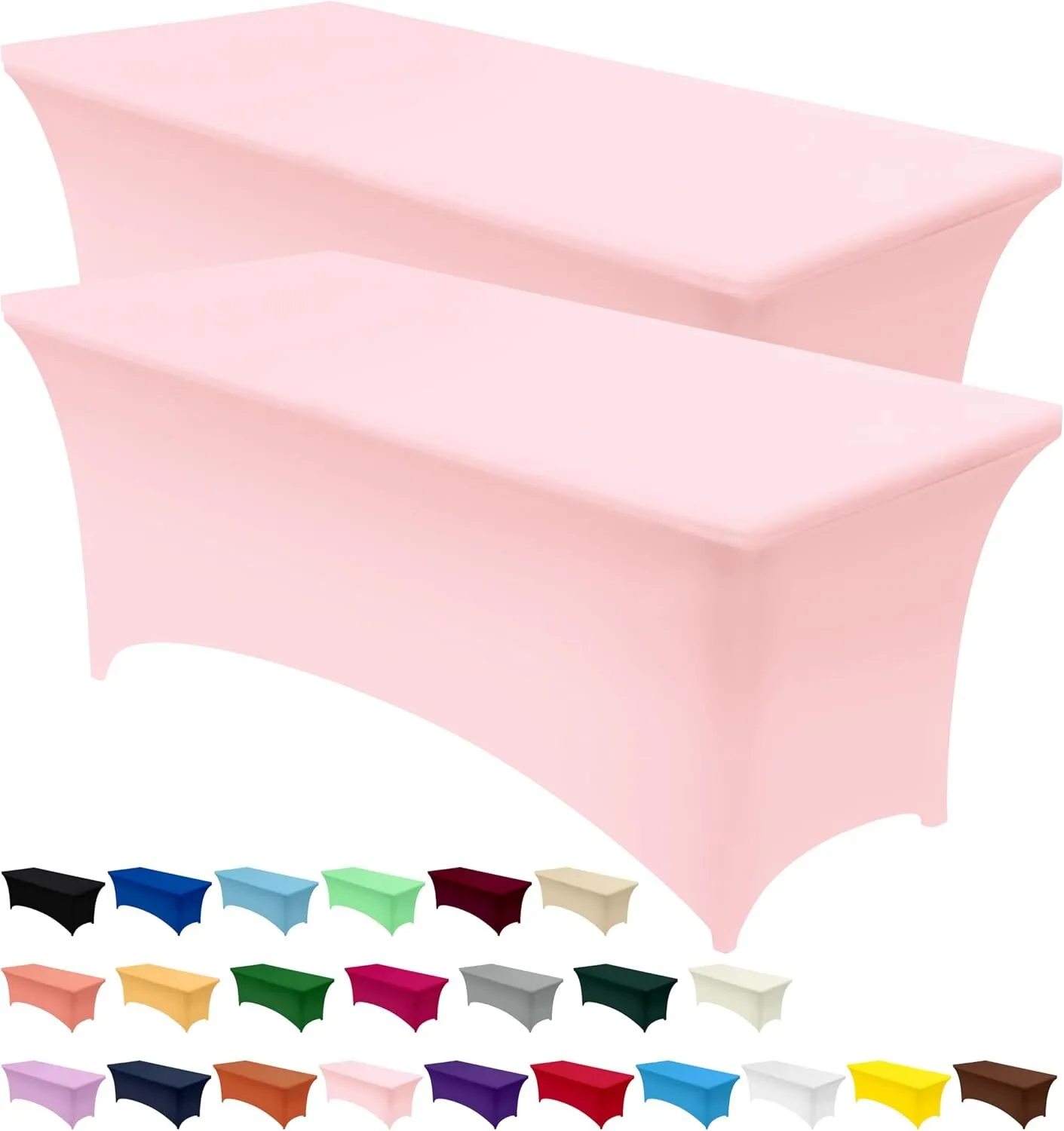 Stretch Trestle Table Cover (Pink) - 6ft only