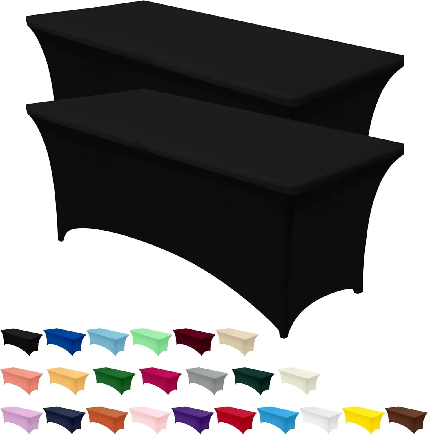 Stretch Trestle Table Cover (Black) - 6ft only