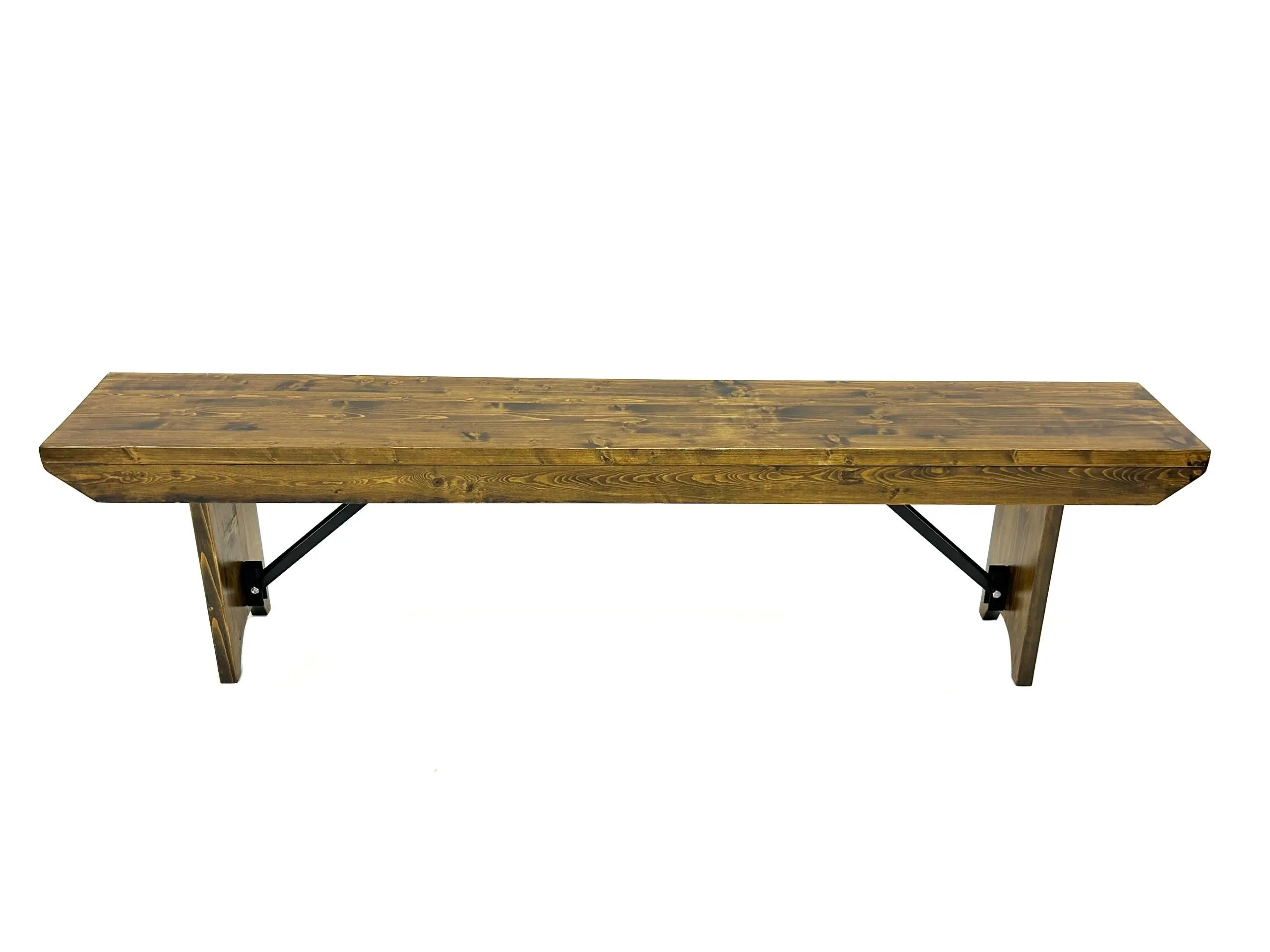 Folding Rustic Bench (6') - Seats 3 - 4