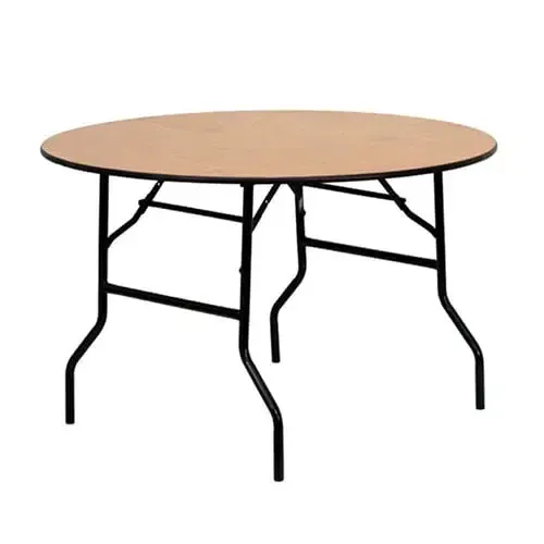 Wooden Round Table (4ft) - Seats 6