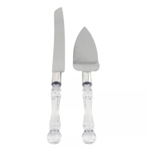 Wedding Cake Knife Set (Clear/Ice)