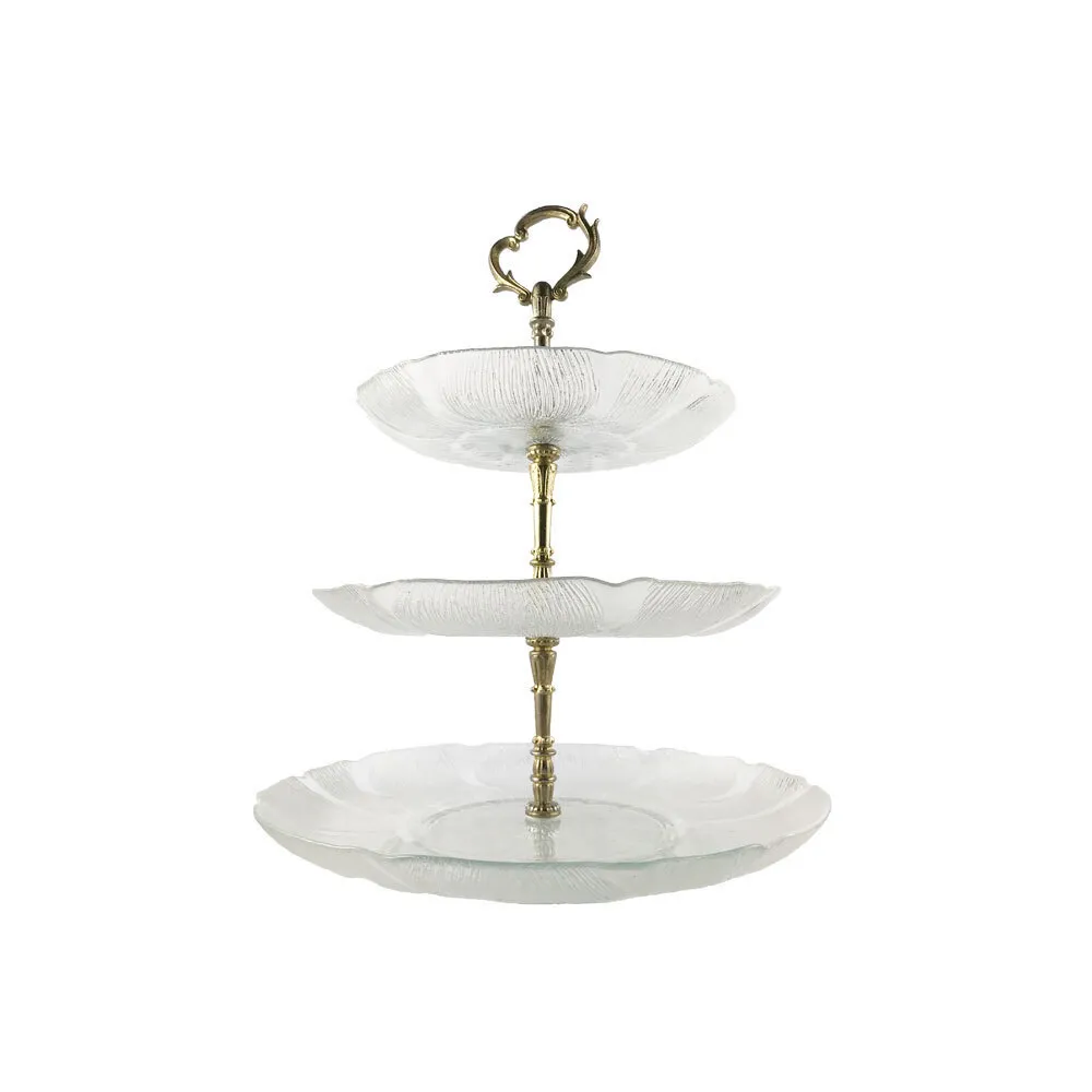 Glass 3 Teir Cake Stand