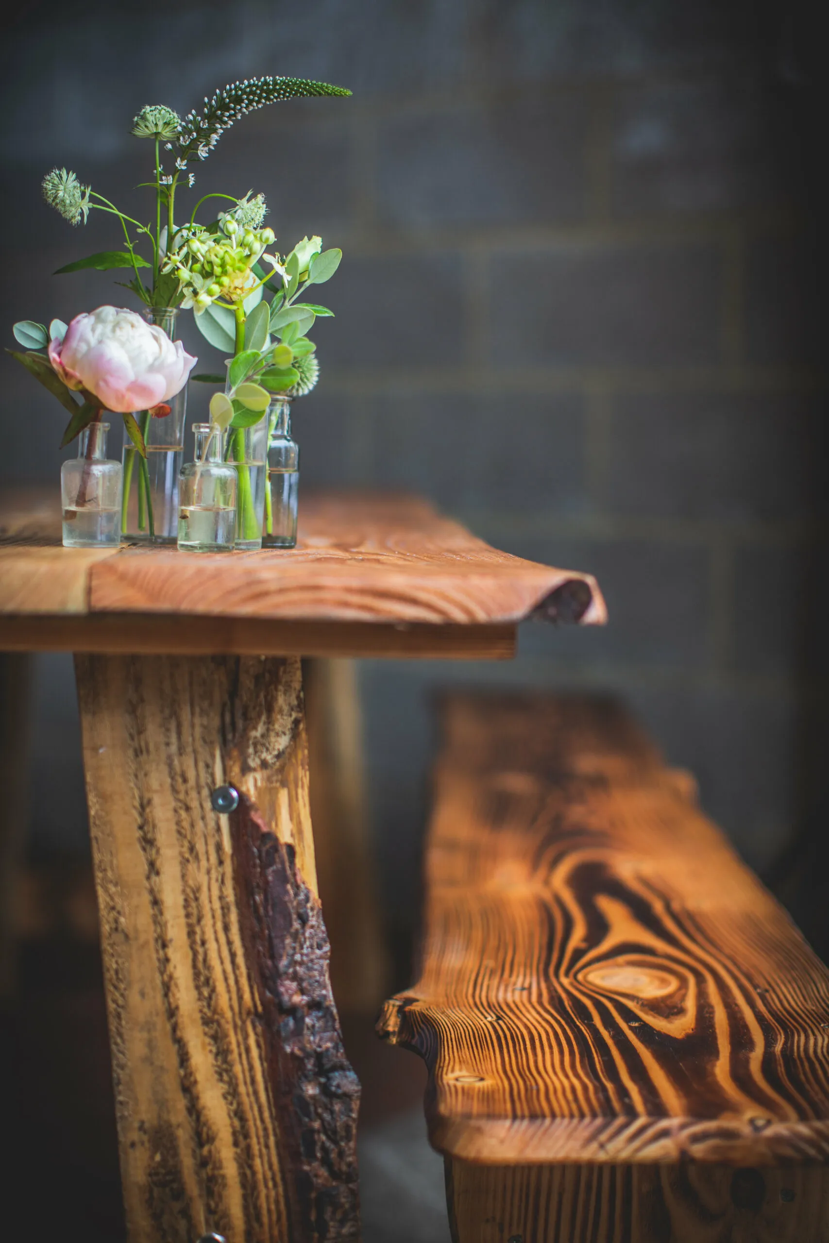 Rustic Trestle Table (6') - seats 6 - 8