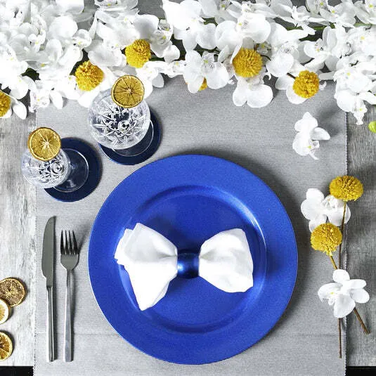 Acrylic Charger Plate (Metallic Blue)