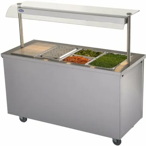 Hot Cupboard with 4 Bain Marie (+ Heated Gantry)