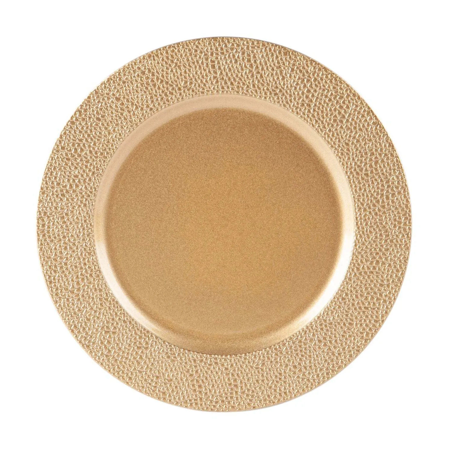 Acrylic Charge Plate (Hammered Gold)