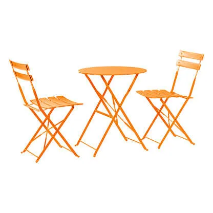 3 Piece Bistro Set (Orange)