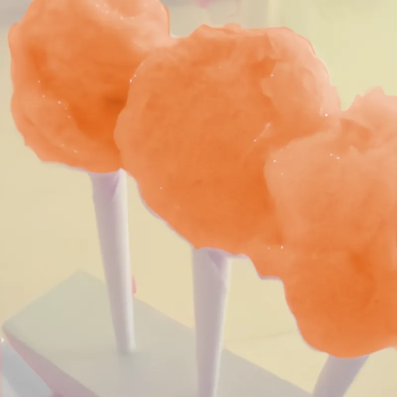 2.2 LBS ORANGE FLOSS SUGAR