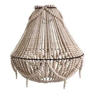 Beaded Chandelier Natural - 70cm Large