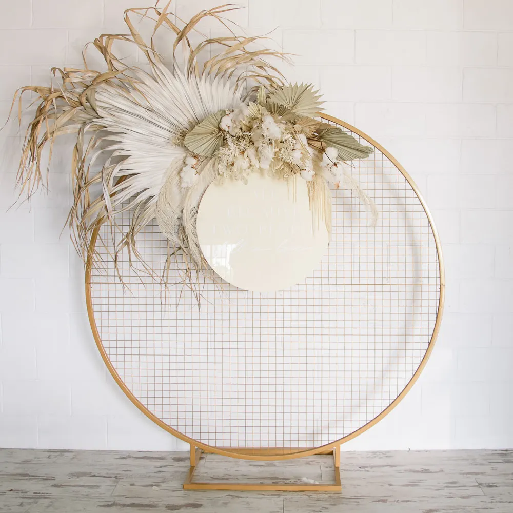 Round Mesh Frame - Gold