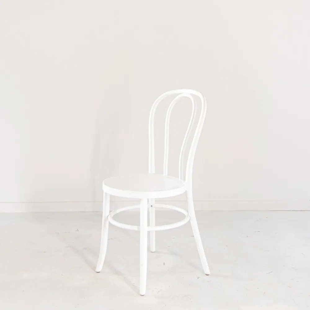 Chair - White Bentwood 