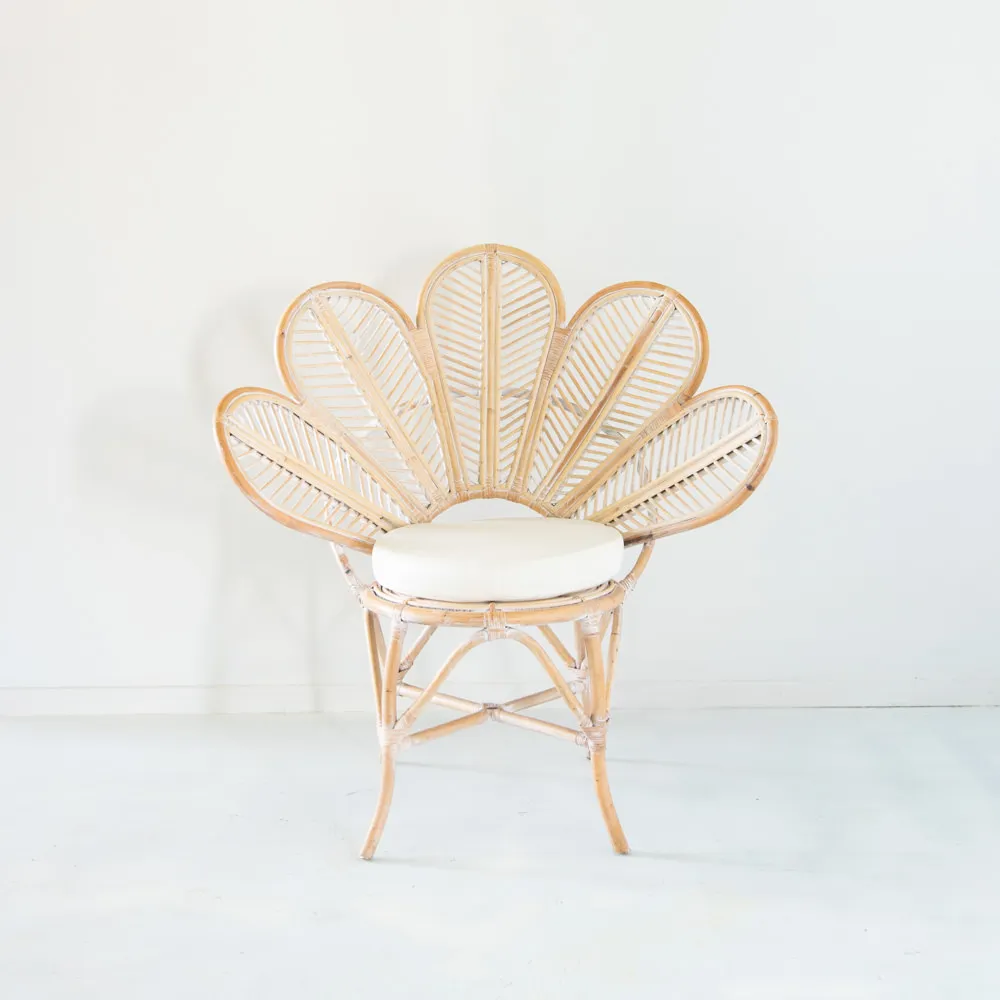 Daisy Chair - Whitewashed Rattan