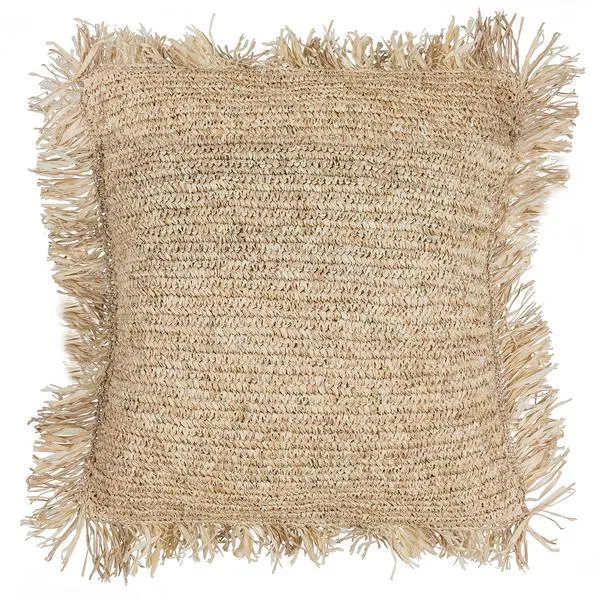 Cushion - Raffia Fringe Large