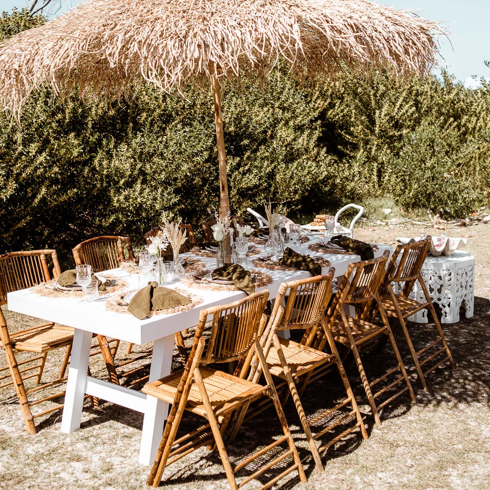 Timber Dining Table - White