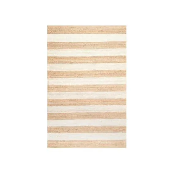 Jute Rug Cream Stripe