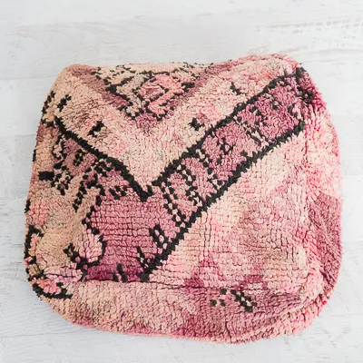 Vintage Kilim Floor Cushion - Blush
