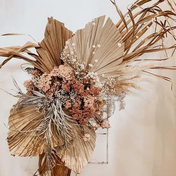 Mixed Dried Palm Fronds for Arbour