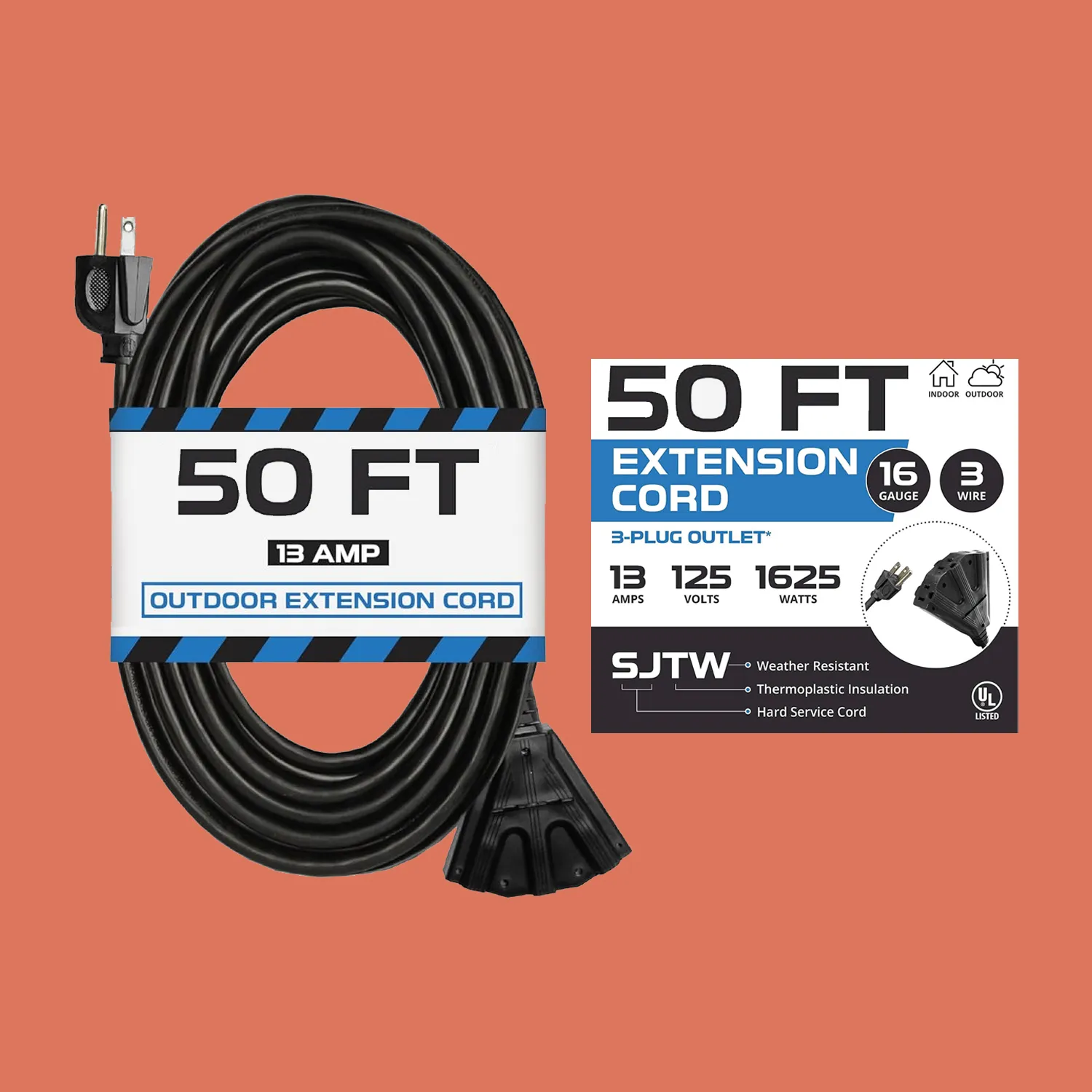 50ft Extension Cord (3 Plug)