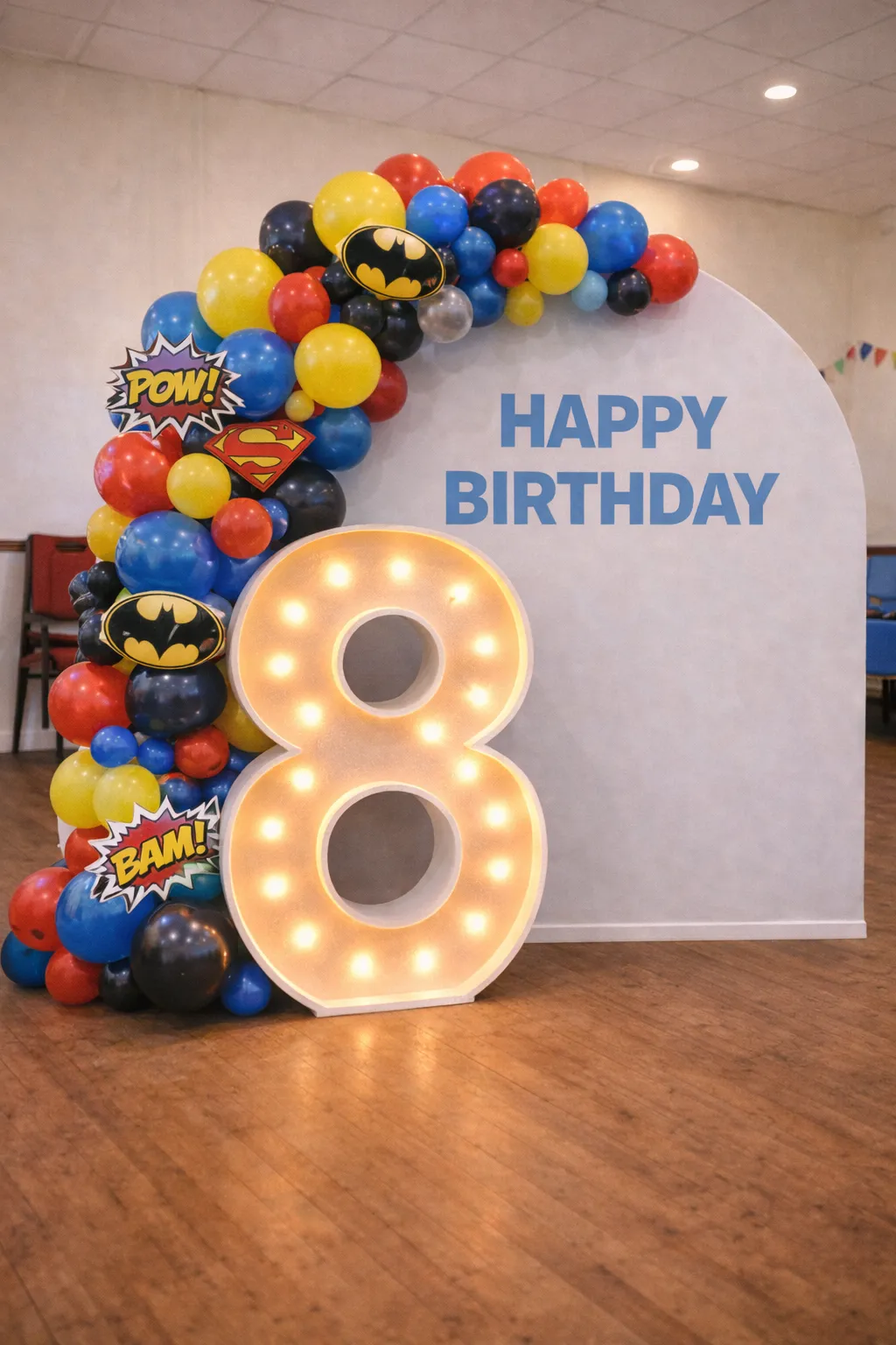 Number 8 – 4FT Light Up Marquee Letter