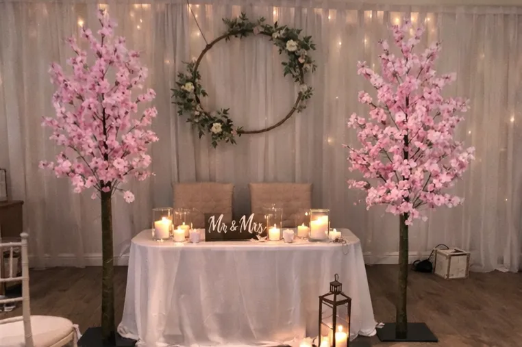 Pink Artificial Blossom Trees 180cm