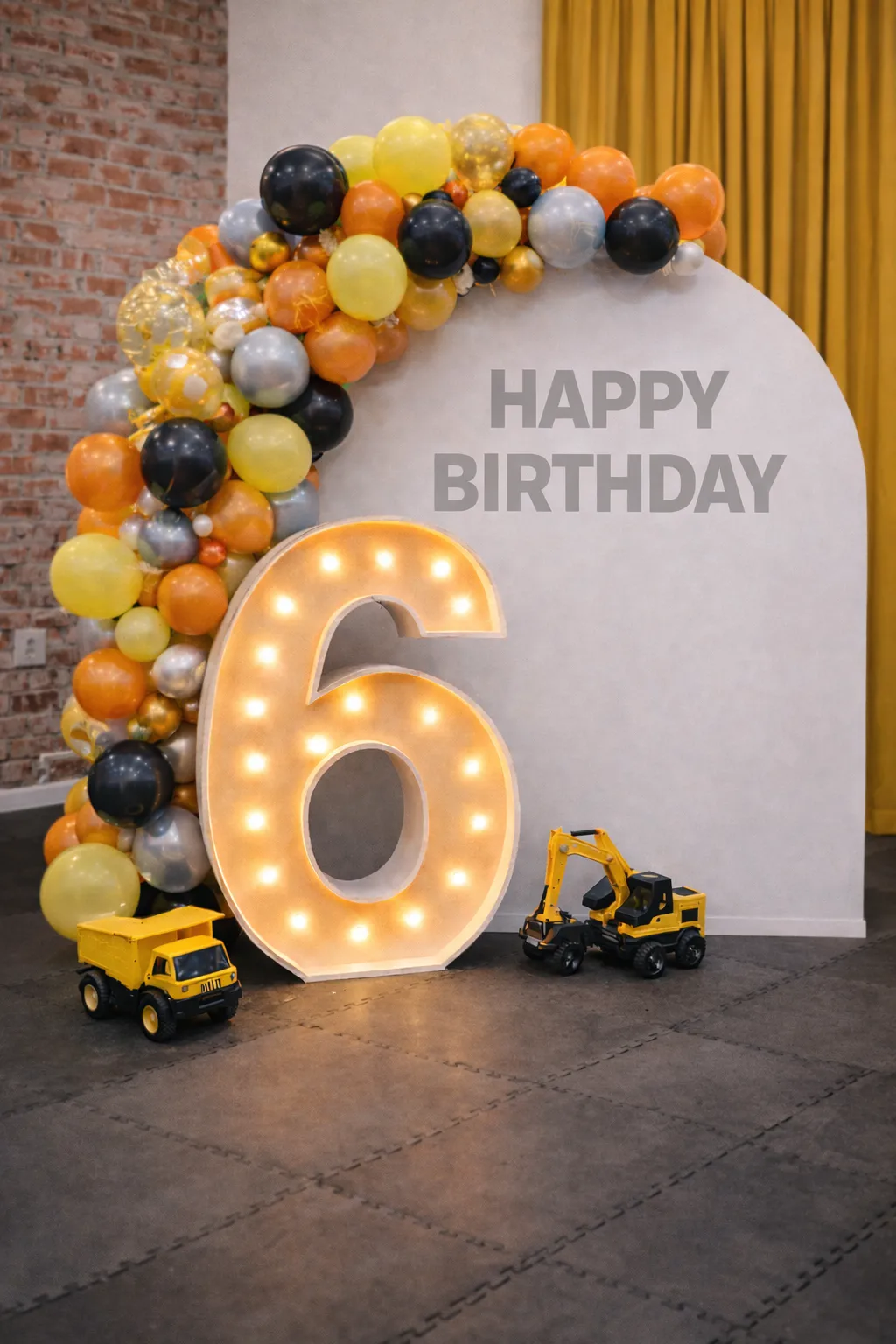 Number 6 – 4FT Light Up Marquee Letter