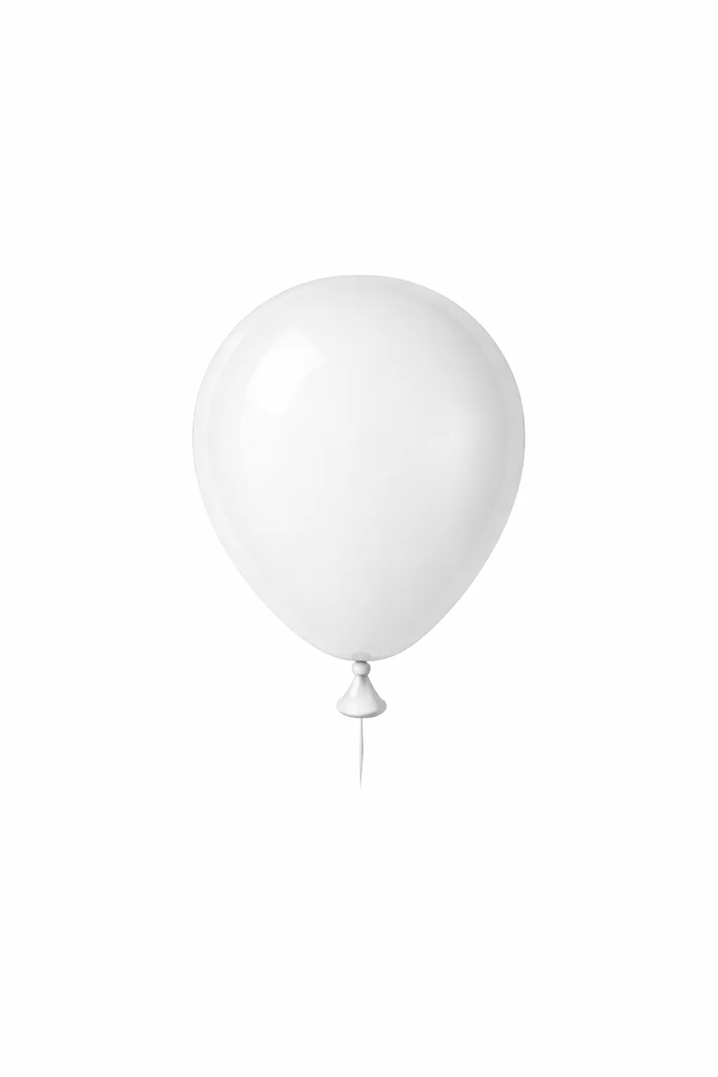 5 Inch Retro White Balloons - Pack of 50