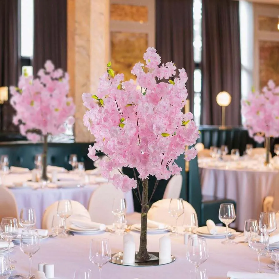 Pink Blossom Tree Centrepieces for Hire (120cm)