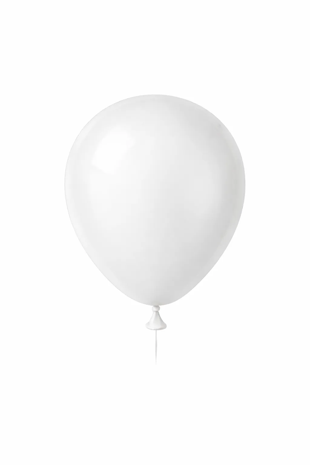 5 Inch Opaque Satin Snow White Balloons - Pack of 50