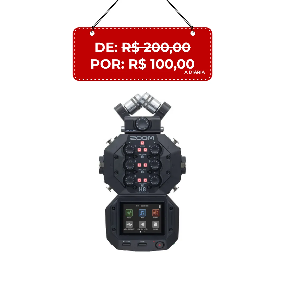 Kit Gravador Zoom H8 