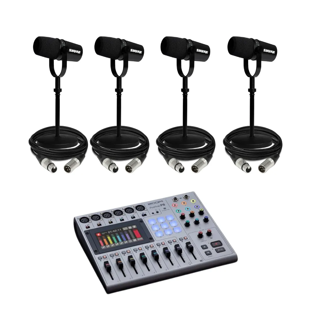 Kit Podcast 4 Mics MV7