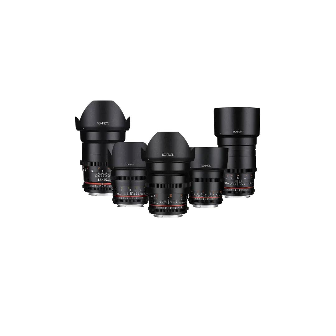 Kit 5 Lentes Rokinon Cine T1.5 I 24mm, 35mm, 50mm, 85mm, 135mm (CANON EF) 