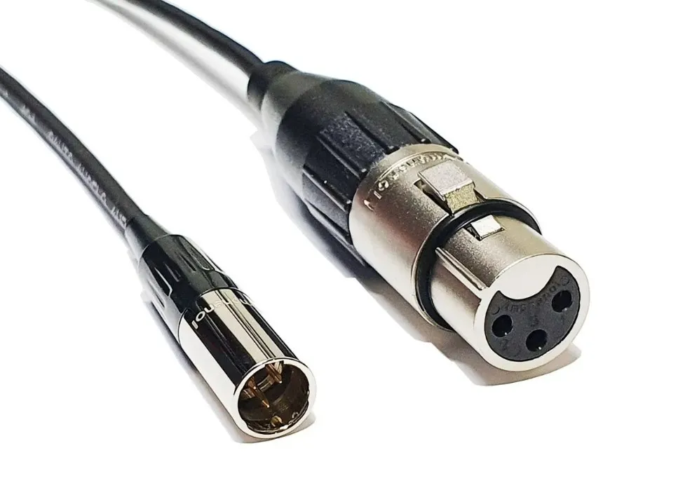 Cabo mini XLR - XLR fêmea