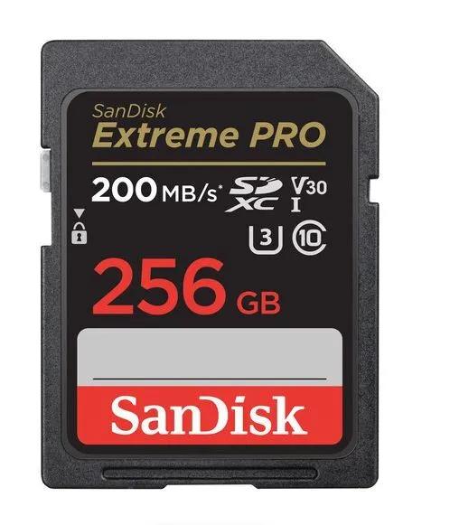 Cartão de Memória SD 256GB V30