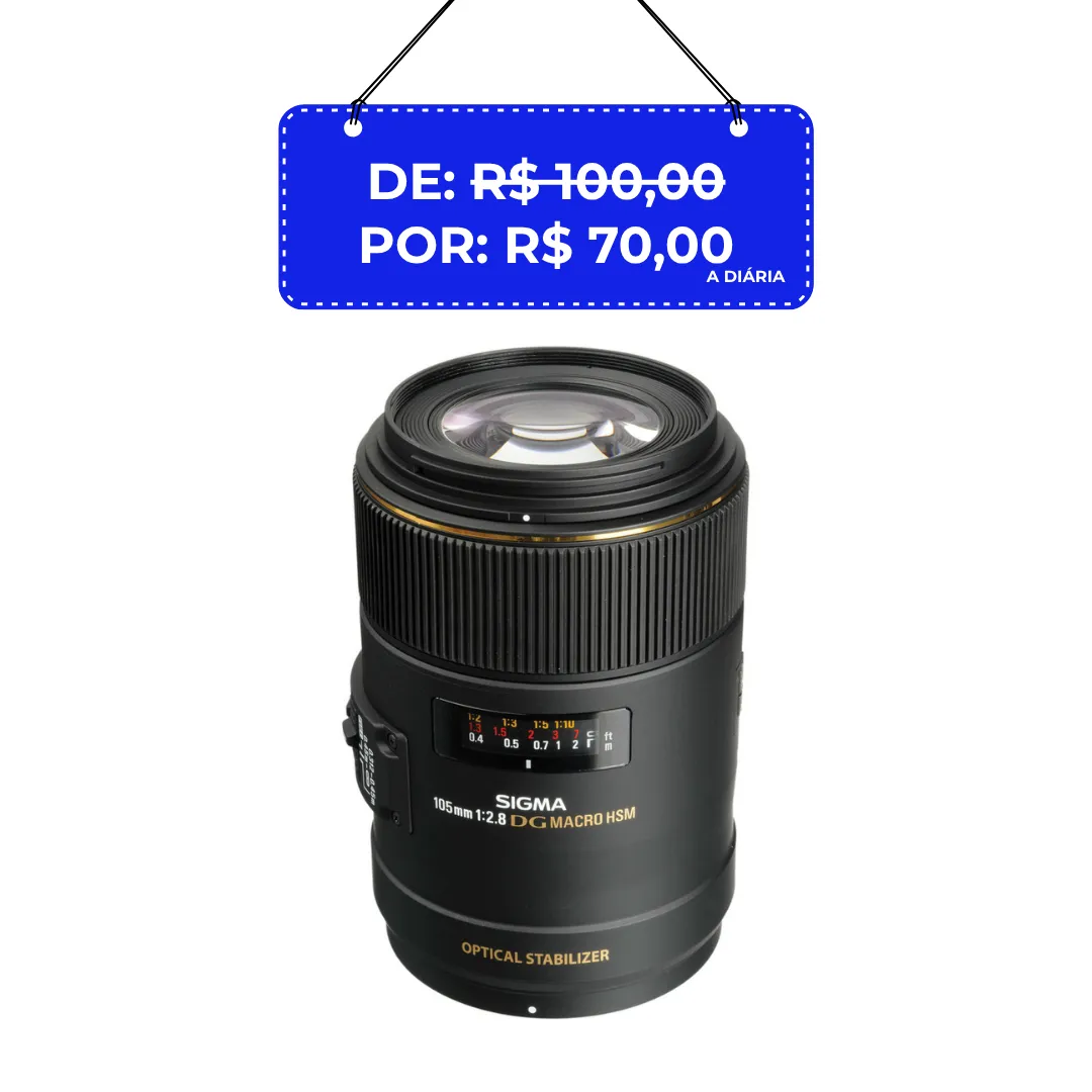 Lente Sigma 105mm f/2.8 EX DG OS HSM Macro (NIKON F)