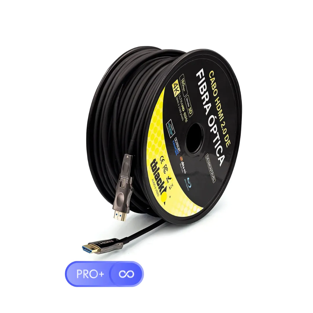 Cabo HDMI 100m Fibra Optica